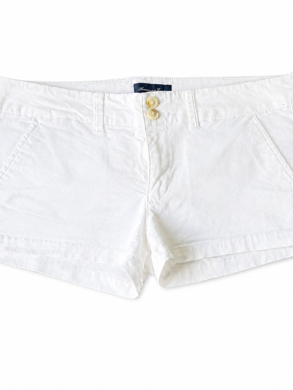 American Eagle Outfitters White Stretch Shorts - Picture 2 of 7